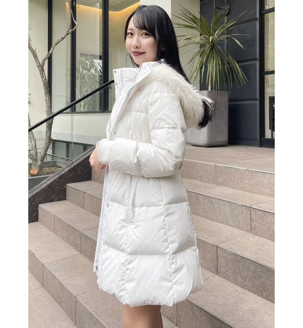 dazzlin「ウエストマークレディ中綿コート」|ダウン|