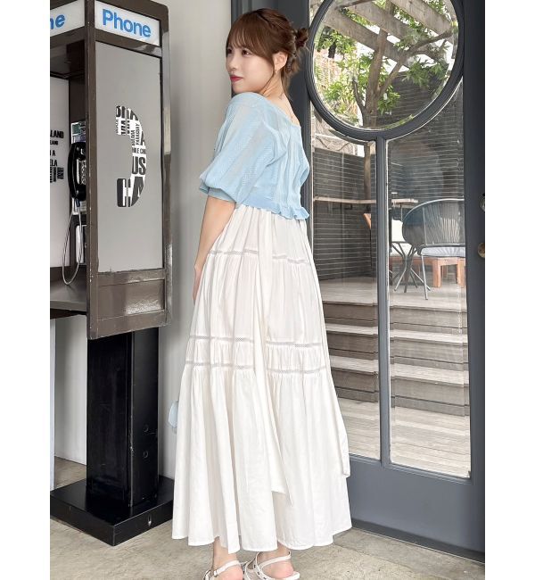 dazzlin「サイドオープンコットンワンピース」|ワンピース|