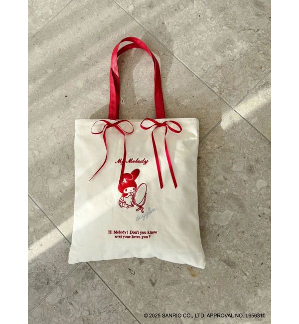 dazzlin「【メロクロコラボ】ツインリボンキャンバストートバッグ」|トートバッグ|