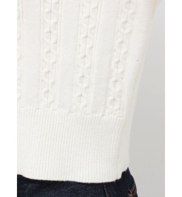dazzlin「ダブルカラーケーブルレイヤードニット」|ニット・セーター|