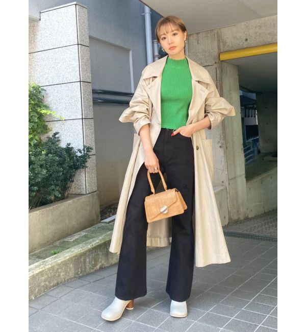 EMODA「ミニマルケープトレンチコート」|トレンチコート|
