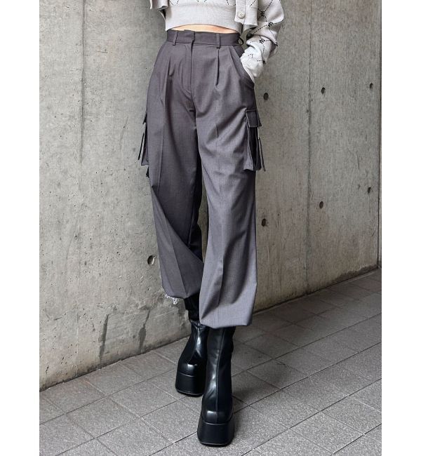 EMODA「ツータックワイドカーゴパンツ」|カーゴ|