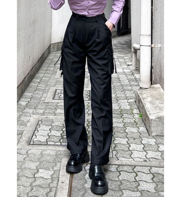 EMODA「ツータックワイドカーゴパンツ」|カーゴ|