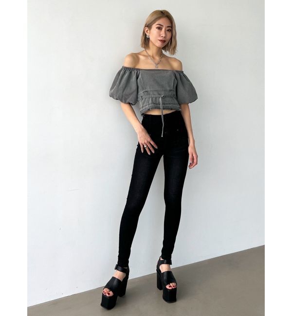 EMODA「デニムオフショルダートップ」|Tシャツ・カットソー|