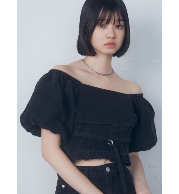 EMODA「デニムオフショルダートップ」|Tシャツ・カットソー|