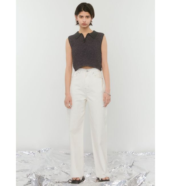 EMODA「サイドカットワイドルーズジーンズ」|デニム|