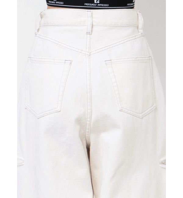 EMODA「サイドカットワイドルーズジーンズ」|デニム|