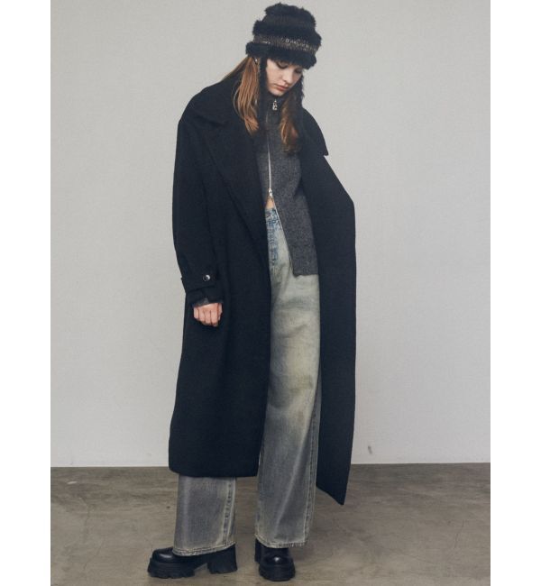 EMODA「フォイルルーズハイウエストジーンズ」|デニム|