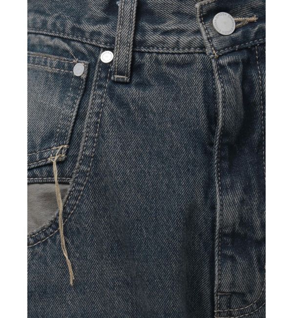 EMODA「フォイルルーズハイウエストジーンズ」|デニム|