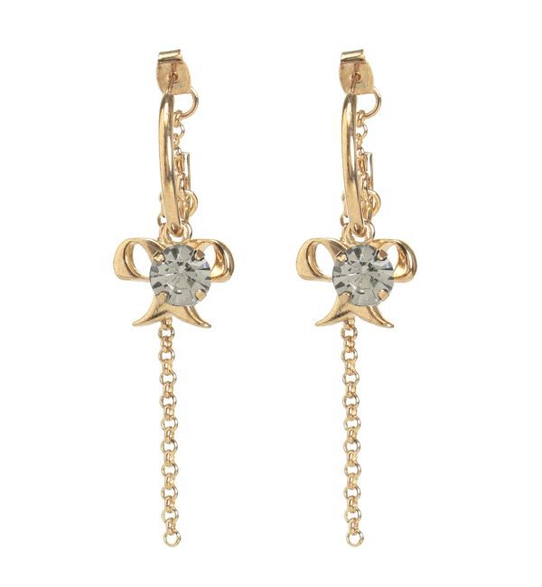 EMODA「クリスタルリボンピアス」|ピアス|