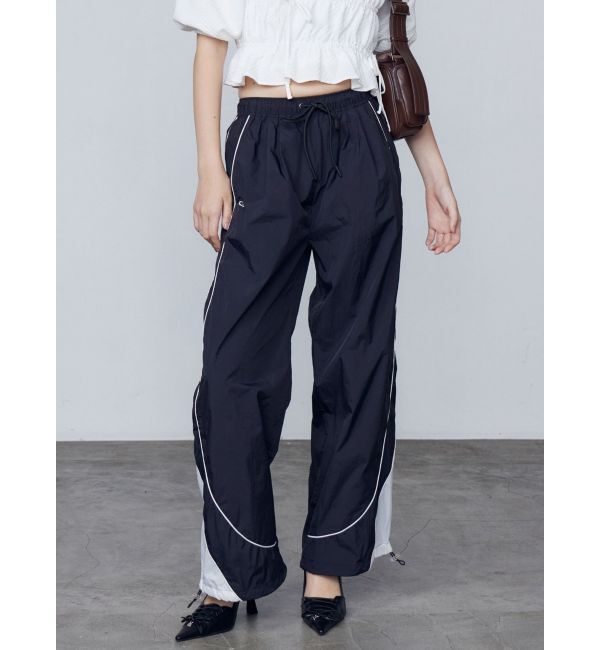 EMODA「ナイロンラインパンツ」|その他|ブラック