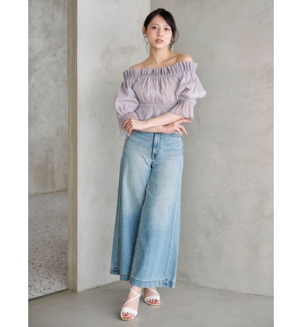 MERCURYDUO「フレアフルレングスデニム」|デニム|