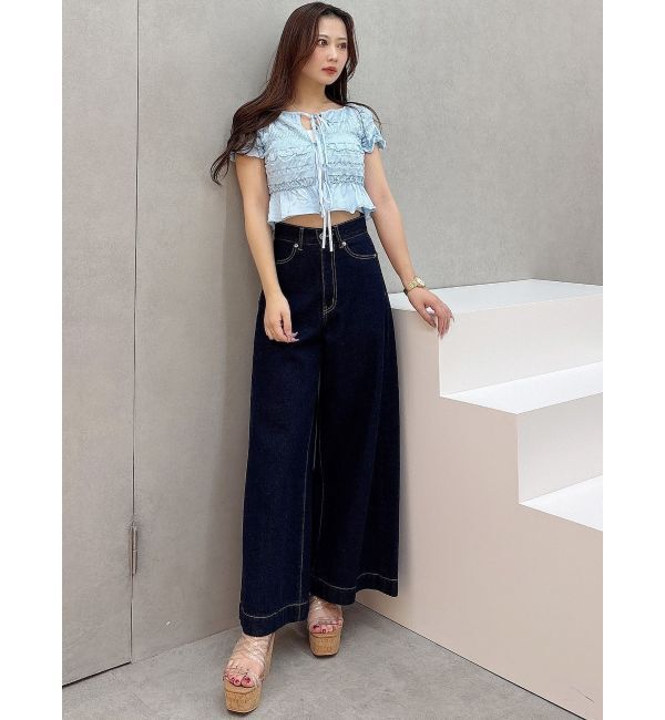 MERCURYDUO「フレアフルレングスデニム」|デニム|