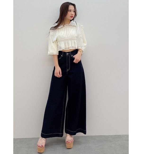 MERCURYDUO「フレアフルレングスデニム」|デニム|
