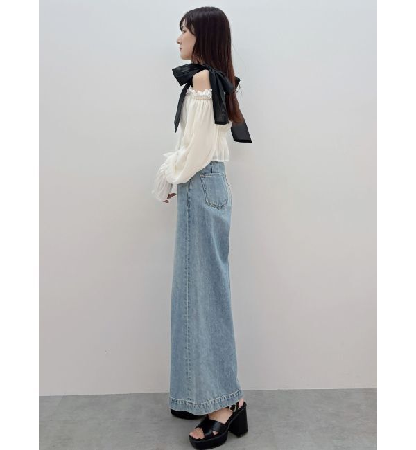 MERCURYDUO「フレアフルレングスデニム」|デニム|