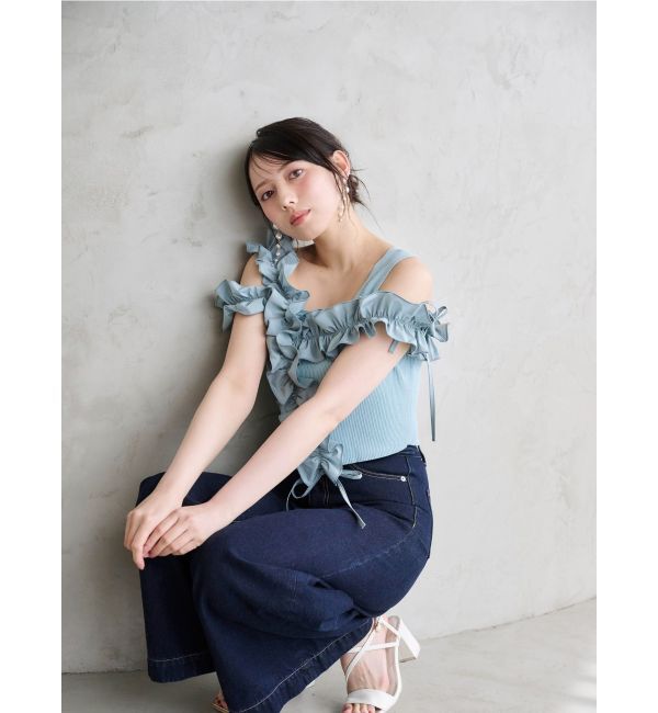 MERCURYDUO「フレアフルレングスデニム」|デニム|