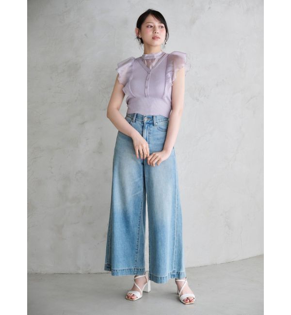 MERCURYDUO「フレアフルレングスデニム」|デニム|