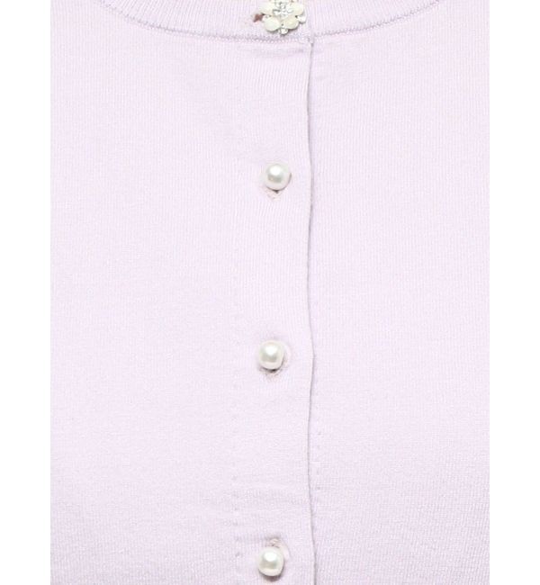 MERCURYDUO「ビジューボタンニットカーデ」|カーディガン|