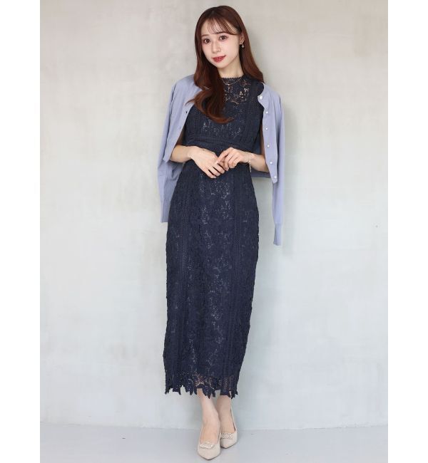 MERCURYDUO「ビジューボタンニットカーデ」|カーディガン|