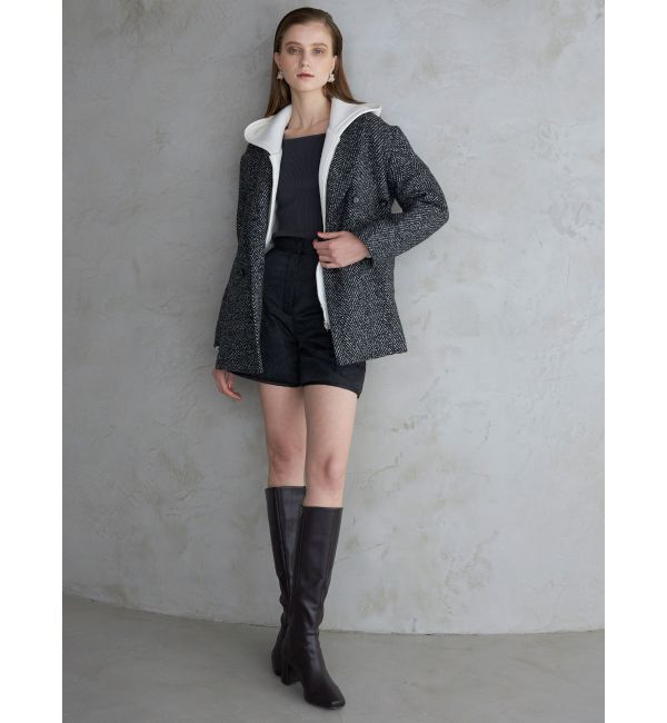 MERCURYDUO「ダンボールジップアップパーカ」|パーカー|