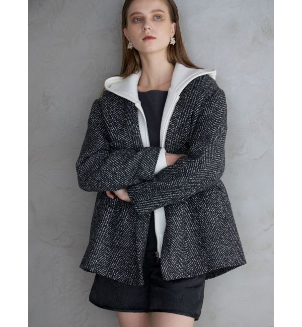 MERCURYDUO「ダンボールジップアップパーカ」|パーカー|