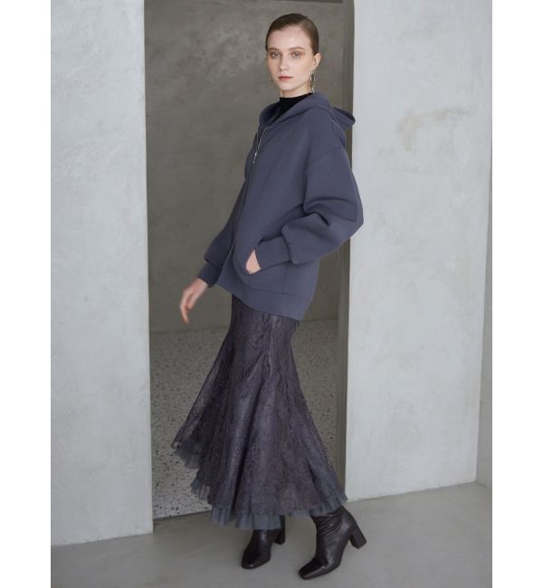 MERCURYDUO「ダンボールジップアップパーカ」|パーカー|