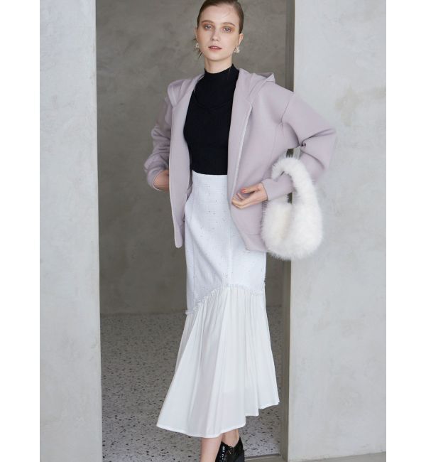 MERCURYDUO「ダンボールジップアップパーカ」|パーカー|