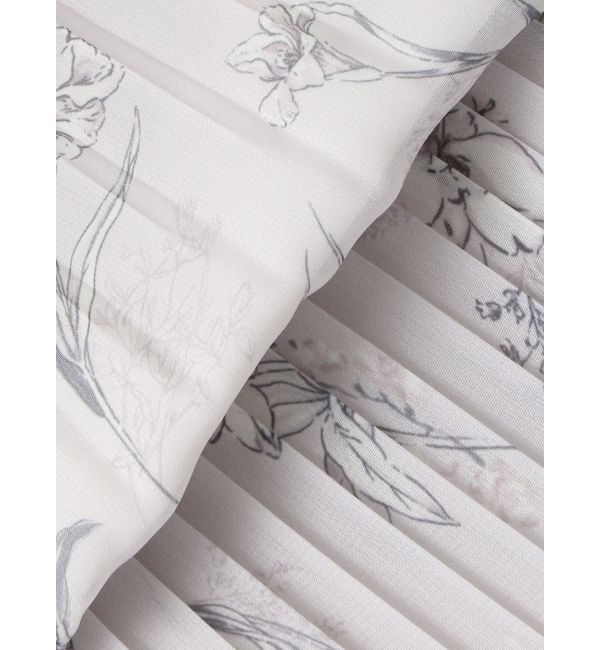 MERCURYDUO「花柄プリーツティアードワンピース」|ワンピース|