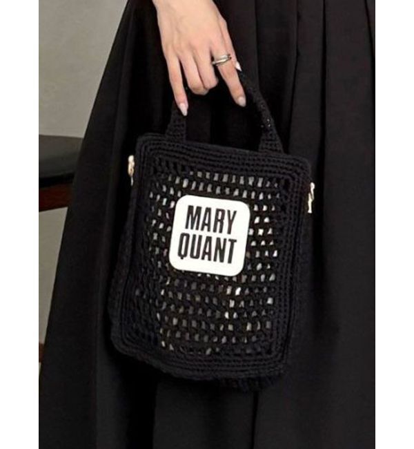 MERCURYDUO「【MARY QUANTコラボ】クロシェ風ロゴバッグ」|その他|ブラック