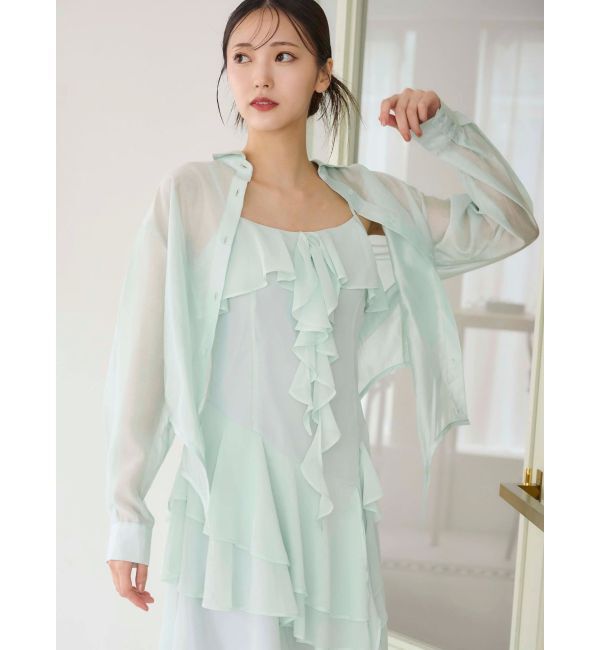 MERCURYDUO「ガーターデザインシャツ」|シャツ・ブラウス|