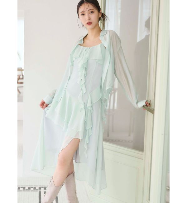 MERCURYDUO「ガーターデザインシャツ」|シャツ・ブラウス|