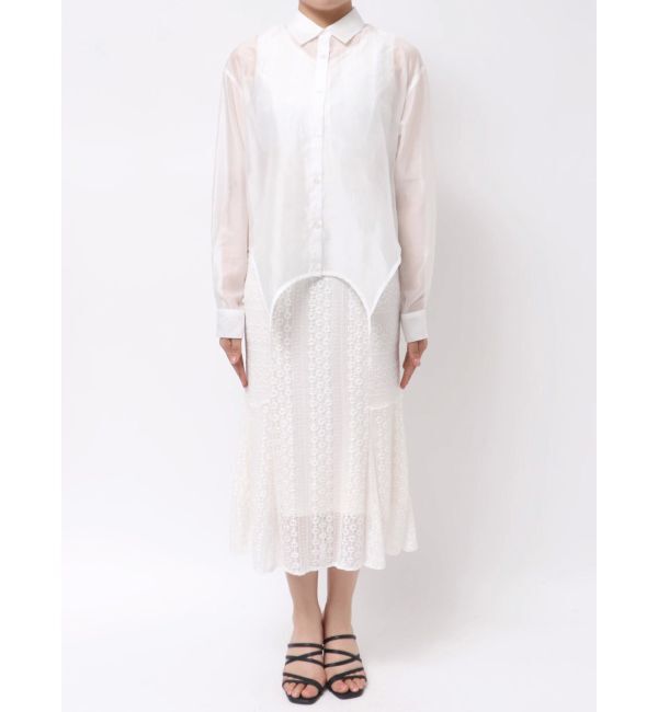 MERCURYDUO「ガーターデザインシャツ」|シャツ・ブラウス|