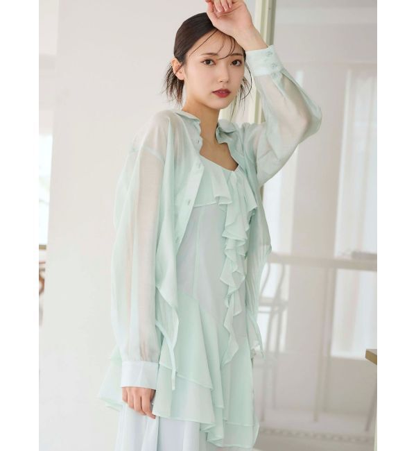 MERCURYDUO「ガーターデザインシャツ」|シャツ・ブラウス|