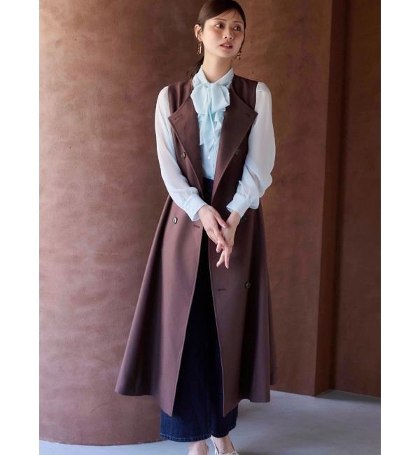 MERCURYDUO「シフォンラッフルフリルボウタイブラウス」|シャツ・ブラウス|