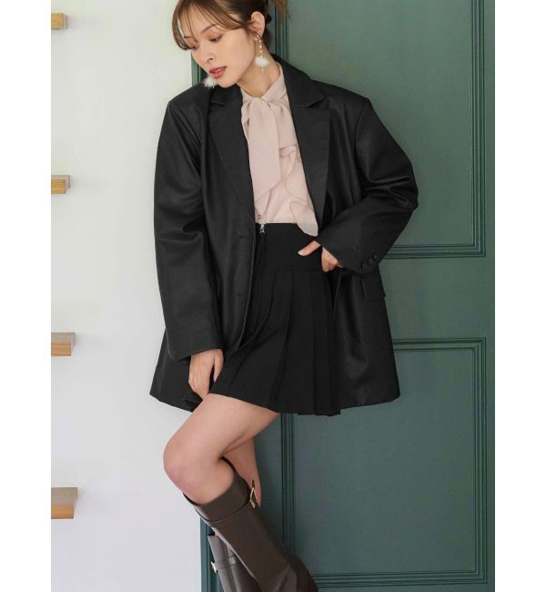 MERCURYDUO「シフォンラッフルフリルボウタイブラウス」|シャツ・ブラウス|