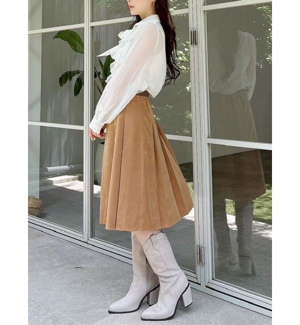 MERCURYDUO「シフォンラッフルフリルボウタイブラウス」|シャツ・ブラウス|