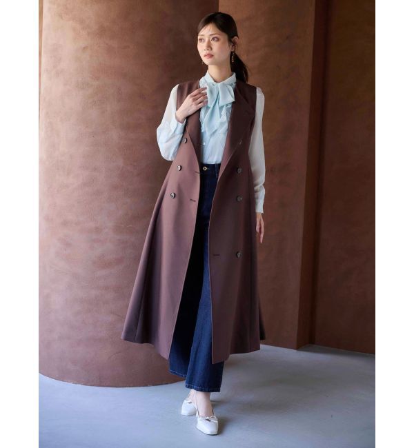 MERCURYDUO「シフォンラッフルフリルボウタイブラウス」|シャツ・ブラウス|