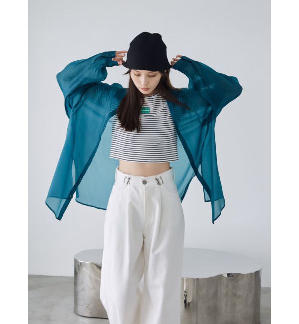 MURUA「ロゴクロップトTシャツ」|Tシャツ・カットソー|