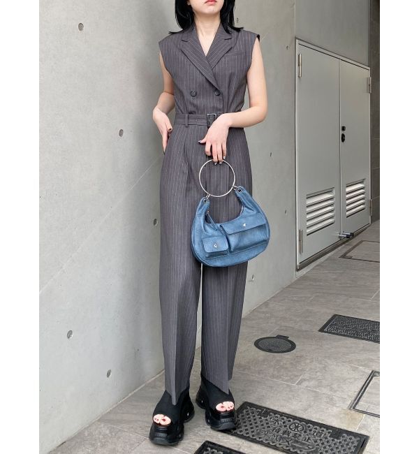 MURUA「テーラードノースリオールインワン」|オールインワン|