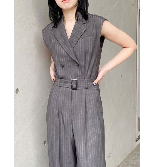 MURUA「テーラードノースリオールインワン」|オールインワン|