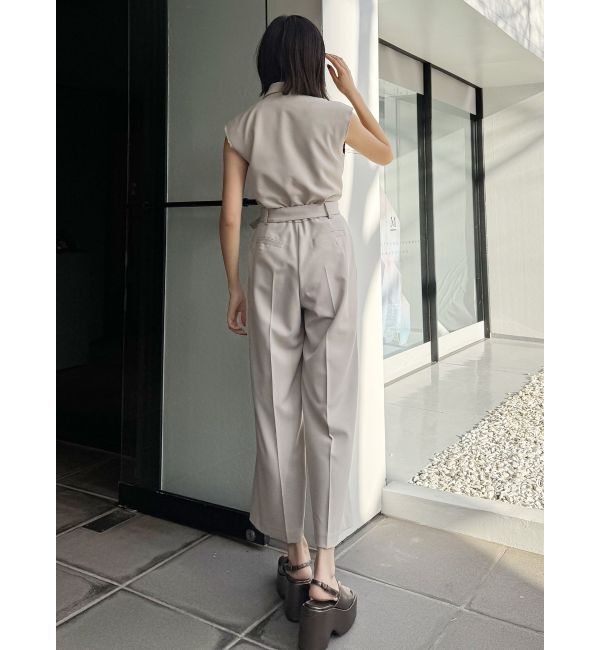 MURUA「テーラードノースリオールインワン」|オールインワン|