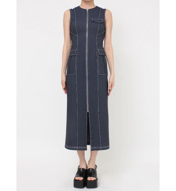 MURUA「フロントジップナローワンピース」|ワンピース|