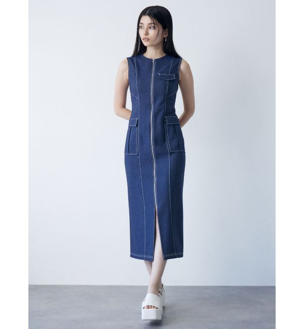 MURUA「フロントジップナローワンピース」|ワンピース|