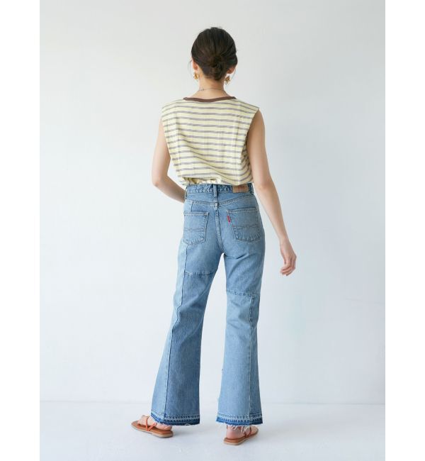 Ungrid「パッチワークフレアデニム」|デニム|