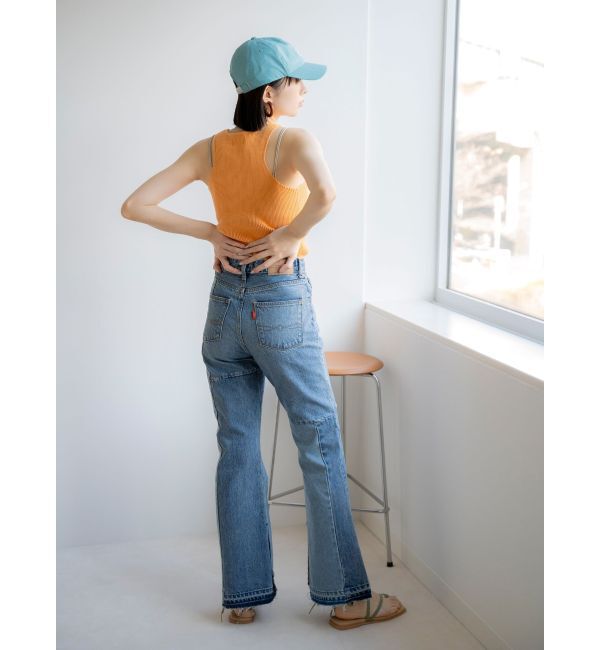 Ungrid「パッチワークフレアデニム」|デニム|