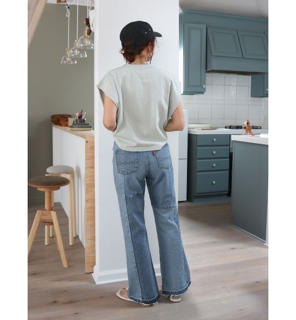 Ungrid「パッチワークフレアデニム」|デニム|