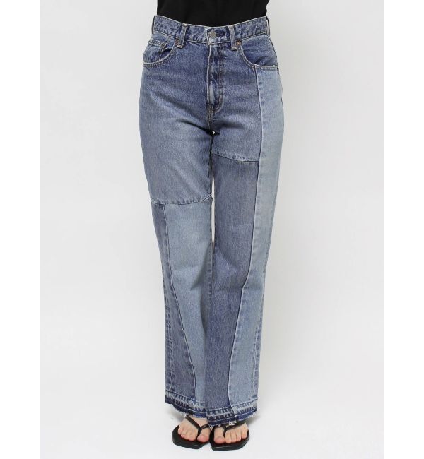 Ungrid「パッチワークフレアデニム」|デニム|