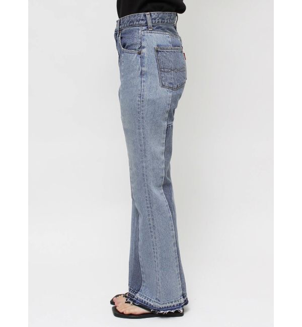 Ungrid「パッチワークフレアデニム」|デニム|