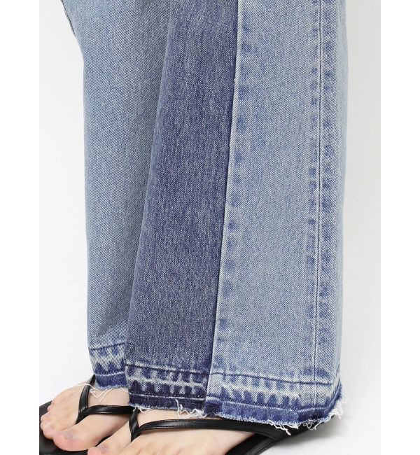 Ungrid「パッチワークフレアデニム」|デニム|