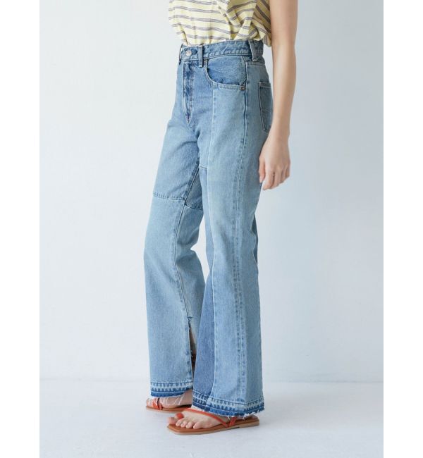 Ungrid「パッチワークフレアデニム」|デニム|